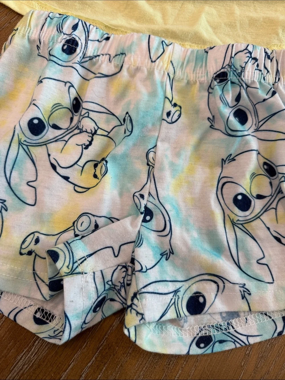 Disney Yellow & Blue Stitch Pajama Set
